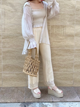 「アイテム（アンサンブル）」を使った、miya【骨格ウェーブ/イエベ春】さん（レディース・160cm）の春コーディネート