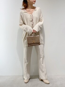 「アイテム（タンクトップ、ピンク系）」を使った、miya【骨格ウェーブ/イエベ春】さん（レディース・160cm）の秋コーディネート