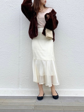 「秋のマイ旬スタイル」｜「アイテム（その他アウター）」を使った、miya【骨格ウェーブ/イエベ春】さん（レディース・160cm）の秋コーディネート