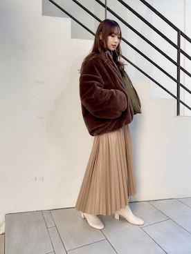 「one after another NICE CLAUP（ワンアフターアナザーナイスクラップ）のアイテム」を使った、miya【骨格ウェーブ/イエベ春】さん（レディース・160cm）の秋コーディネート