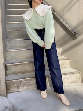 miya【骨格ウェーブ/イエベ春】さん（レディース・160cm）の冬コーディネート