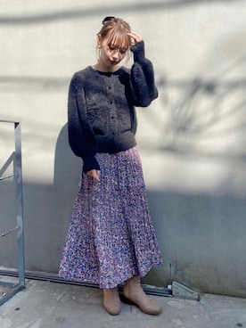 miya【骨格ウェーブ/イエベ春】さん（レディース・160cm）の冬コーディネート