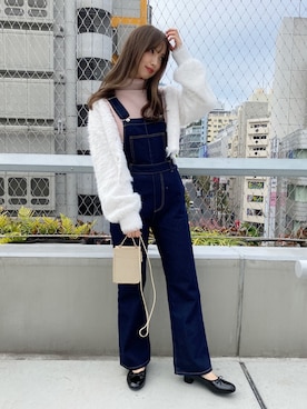 「アイテム（バレエシューズ）」を使った、miya【骨格ウェーブ/イエベ春】さん（レディース・160cm）の冬コーディネート