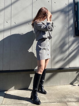 「韓国」｜「アイテム（その他アウター）」を使った、miya【骨格ウェーブ/イエベ春】さん（レディース・160cm）の冬コーディネート