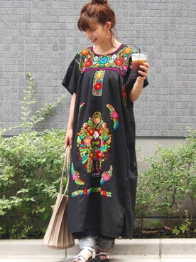 メキシコ刺繍ワンピース の人気ファッションコーディネート Wear