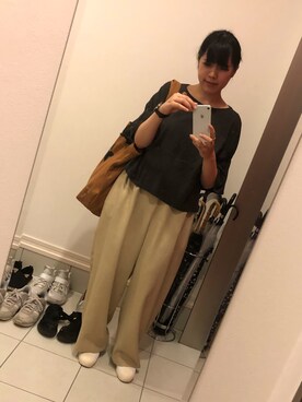 「non-sens（ノンサンス）のアイテム」を使った、nkさん（レディース・157cm）の夏コーディネート