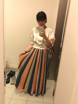 「Another Edition」｜「アイテム（スカート）」を使った、nkさん（レディース・157cm）の夏コーディネート