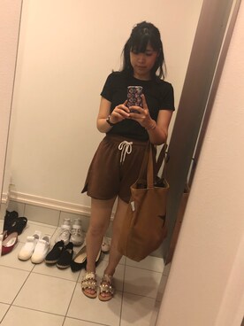 「chico_（チコ）のアイテム（パンツ）」を使った、nkさん（レディース・157cm）の夏コーディネート