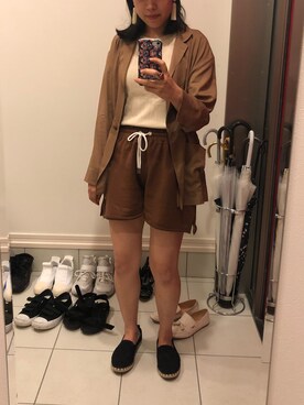 「chico_（チコ）のアイテム（パンツ）」を使った、nkさん（レディース・157cm）の秋コーディネート