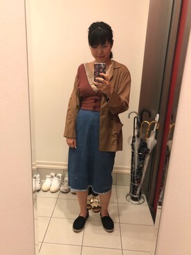 「united arrows」｜「アイテム（スリッポン）」を使った、nkさん（レディース・157cm）の秋コーディネート