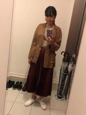 nkさん（レディース・157cm）の秋コーディネート