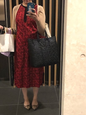 「アイテム（レインシューズ、ベージュ系）」を使った、nkさん（レディース・157cm）の夏コーディネート