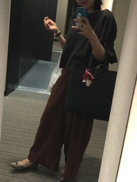 「non-sens（ノンサンス）のアイテム」を使った、nkさん（レディース・157cm）の夏コーディネート