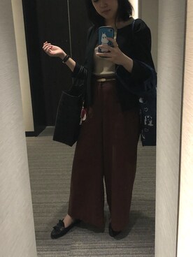 「NATURAL BEAUTY BASIC（ナチュラルビューティーベーシック）のアイテム（ノーカラージャケット）」を使った、nkさん（レディース・157cm）の夏コーディネート