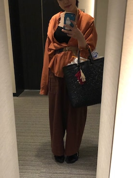 「Khaju（カージュ）のアイテム（その他パンツ）」を使った、nkさん（レディース・157cm）の夏コーディネート