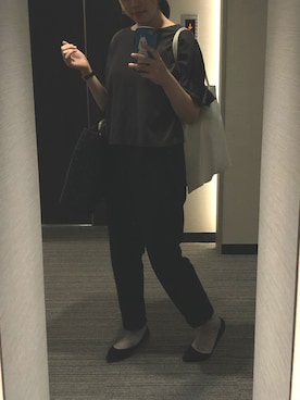 「non-sens（ノンサンス）のアイテム」を使った、nkさん（レディース・157cm）の秋コーディネート