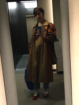 「united arrows」｜「アイテム（トレンチコート）」を使った、nkさん（レディース・157cm）の秋コーディネート