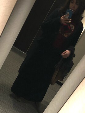 「アイテム（パンプス、グレー系）」を使った、nkさん（レディース・157cm）の冬コーディネート