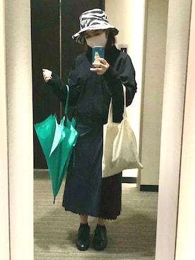 「LILY BROWN（リリーブラウン）のアイテム（帽子）」を使った、nkさん（レディース・157cm）の秋コーディネート