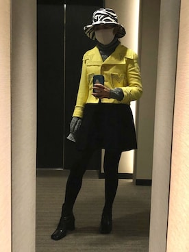 「LILY BROWN（リリーブラウン）のアイテム（帽子）」を使った、nkさん（レディース・157cm）の冬コーディネート