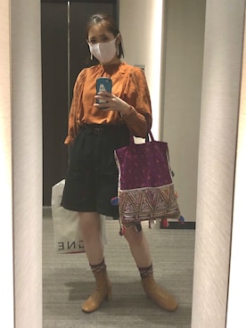 「note et silence （ノートエシロンス）のアイテム（トップス）」を使った、nkさん（レディース・157cm）の春コーディネート