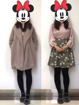 「SURVIVE（サバイブ）のアイテム」を使った、しあわせさん（レディース・158cm）の冬コーディネート