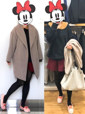 「SURVIVE（サバイブ）のアイテム」を使った、しあわせさん（レディース・158cm）の冬コーディネート