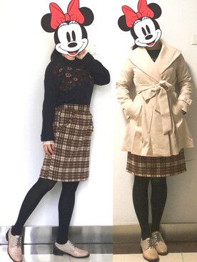 「LODISPOTTO（ロディスポット）のアイテム（モッズコート）」を使った、しあわせさん（レディース・158cm）の春コーディネート