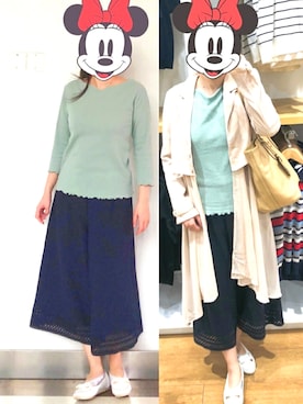 「RESEXXY（リゼクシー）のアイテム（トレンチコート）」を使った、しあわせさん（レディース・158cm）の春コーディネート