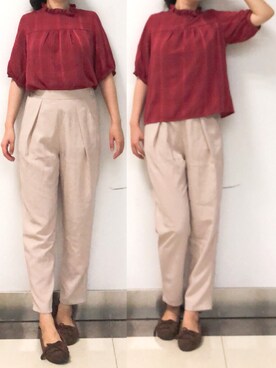 「A part by（アパートバイ）のアイテム（サロペット/オーバーオール）」を使った、しあわせさん（レディース・158cm）の夏コーディネート