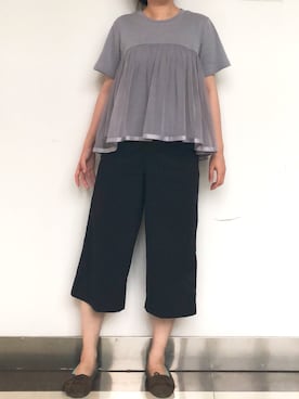「ROPE' PICNIC（ロペピクニック）のアイテム（サロペット/オーバーオール）」を使った、しあわせさん（レディース・158cm）の夏コーディネート