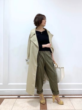 「CAST:（キャスト コロン）のアイテム（ジャケット/アウター）」を使った、Matsuiさん（レディース・157cm）の春コーディネート
