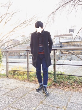 「Calvin Klein PLATINUM（カルバン・クライン プラティナム）のアイテム（ジャケット/アウター）」を使った、よしくんさん（メンズ・178cm）の冬コーディネート