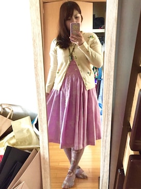 「reinette et mirabelle（レネット エ ミラベル）のアイテム（アクセサリー）」を使った、まなみすさん（レディース・152cm）の春コーディネート