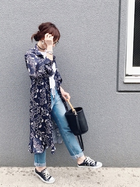 「RAY CASSIN（レイカズン）のアイテム（ワンピース/ドレス）」を使った、SIZUさん（レディース・156cm）の春コーディネート