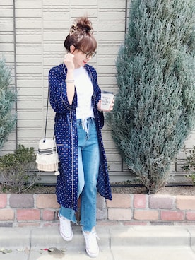 「カコバッグ」｜SIZUさん（レディース・156cm）の春コーディネート