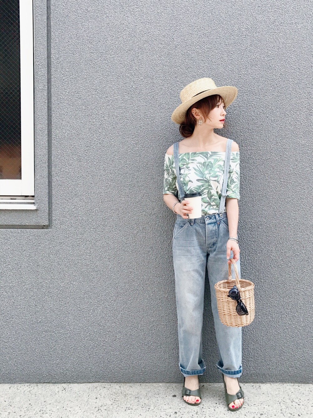 SIZUさんの「NATURAL HAT（MOUSSY）」を使ったコーディネート