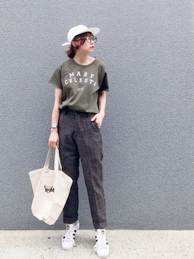 「Luz Llena（ラズレナ）のアイテム」を使った、SIZUさん（レディース・156cm）の夏コーディネート