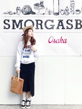 「Levi's（リーバイス）のアイテム（帽子）」を使った、SIZUさん（レディース・156cm）の秋コーディネート