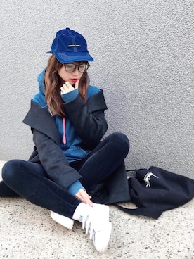 「INTEGRATE（インテグレート）のアイテム」を使った、SIZUさん（レディース・156cm）の冬コーディネート