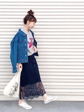 「CIBONE（シボネ）のアイテム」を使った、SIZUさん（レディース・156cm）の春コーディネート