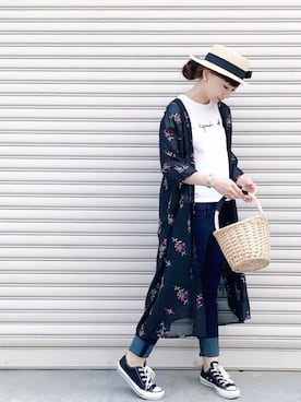 「SENSE OF PLACE by URBAN RESEARCH（センスオブプレイスバイアーバンリサーチ）のアイテム（その他アウター）」を使った、SIZUさん（レディース・156cm）の春コーディネート