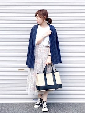 「SENSE OF PLACE by URBAN RESEARCH（センスオブプレイスバイアーバンリサーチ）のアイテム（その他アウター）」を使った、SIZUさん（レディース・156cm）の春コーディネート