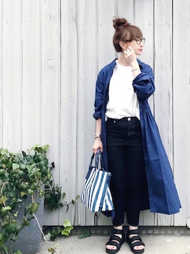 「slickmist（スリックミスト）のアイテム」を使った、SIZUさん（レディース・156cm）の春コーディネート