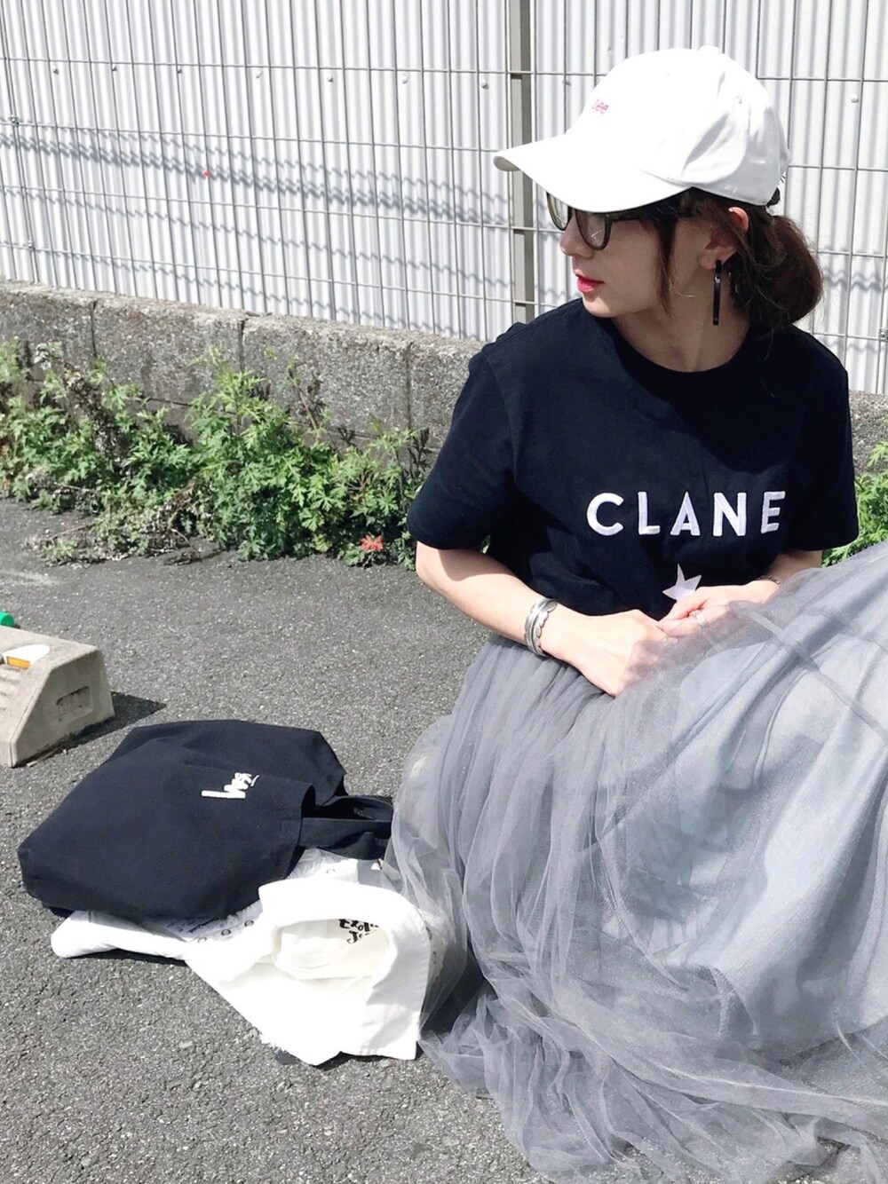 SIZUさんの「CONVERSE TOKYO/コンバーストウキョウ CLANE TEE（CONVERSE TOKYO）」を使ったコーディネート
