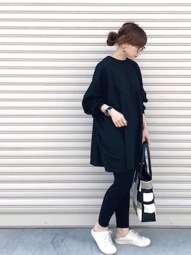「reca（レカ）のアイテム（レッグウェア）」を使った、SIZUさん（レディース・156cm）の春コーディネート