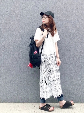 SIZUさん（レディース・156cm）の夏コーディネート