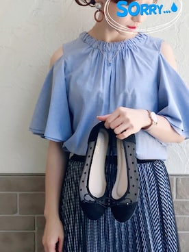 「Aura（アウラ）のアイテム（アクセサリー）」を使った、SIZUさん（レディース・156cm）の夏コーディネート