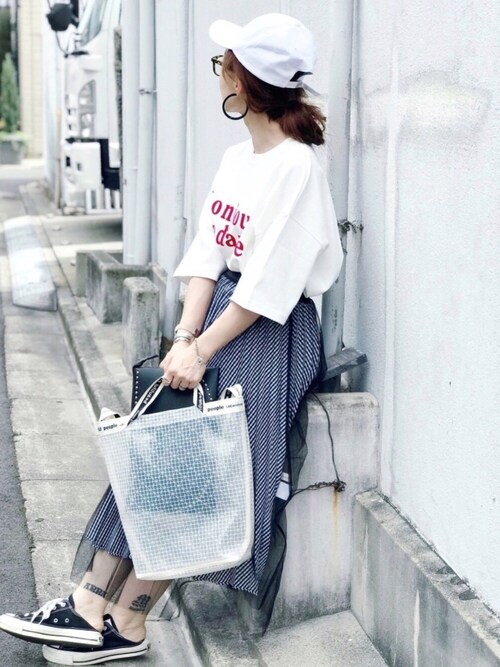 SIZUさんのキャップ「USAコットンキャップ(14+|イチヨンプラス)」を使ったコーディネート