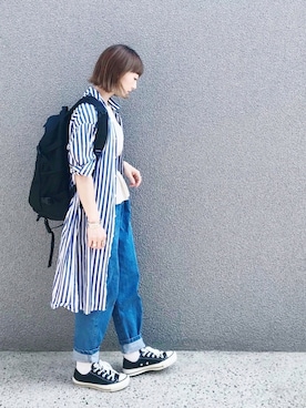 「SHIPS Days（シップスデイズ）のアイテム」を使った、SIZUさん（レディース・156cm）の夏コーディネート